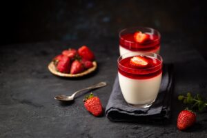 panna cotta dessert